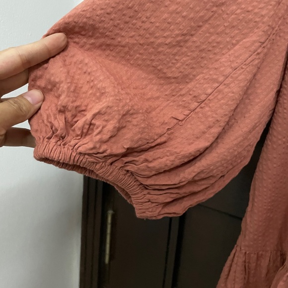 Tiered Dress in Textured Fabric - Picture 12 of 17